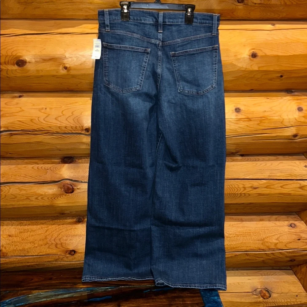 Gap NWT Mid Rise Wide Leg Jeans Size 29 Regular in Dark Wash - Picture 10 of 12